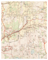Historisk karta över Hallsberg, år 1864-1869
