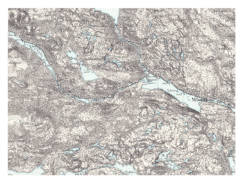 Historisk karta över Undersåker och Edsåsdalen, år 1903 (Fri frakt!)