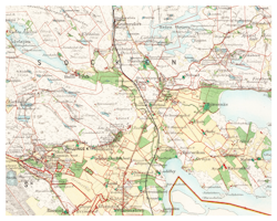 Historisk karta över Åby och Jursla, år 1868-1871