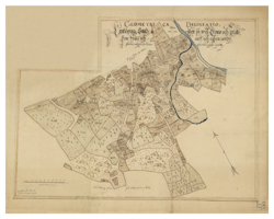 Historisk karta över Linköping, år 1639 (Fri frakt!)