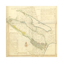 Karta över Stjärnorp, Östergötland, år 1700