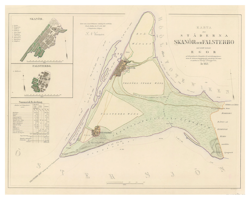 Karta över Skanör-Falsterbo 1853