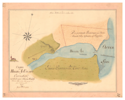 Karta över Åhus, år 1767