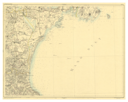 Historisk karta över Hanöbukten, år 1895 (Fri frakt!)