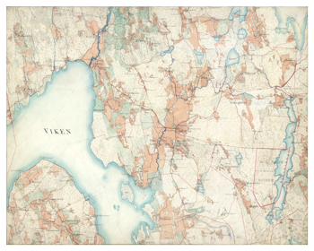 Historisk karta över Undenäs, år 1877-1882