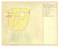 Historisk karta över Falköping, år 1738-1760