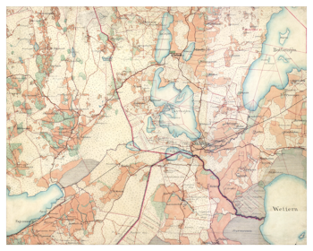 Historisk karta över Mölltorp, år 1877-1882