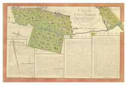 Historisk karta över Edsele, år 1753. (Fri frakt!)