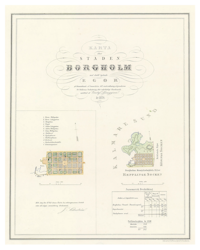 Karta från Borgholm 1854 (Fri frakt!)