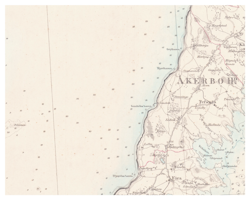 Historisk karta över Persnäs, år 1874