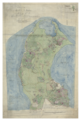 Historisk karta över Böda socken, år 1829 (Fri frakt!)