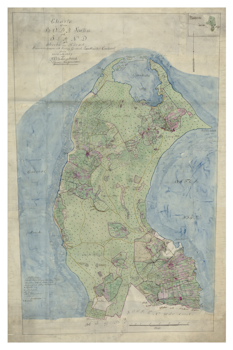 Historisk karta över Böda socken, år 1829 (Fri frakt!)