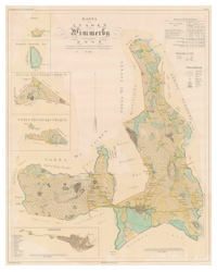 Karta från Vimmerby, år 1861