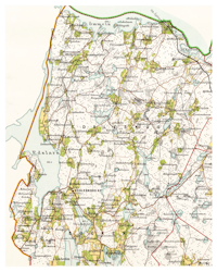 Historisk karta över Edsleskog, år 1892 (Fri frakt!)
