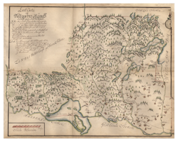 Historisk karta över Fellingsbro härad, år 1688 (Fri frakt!)