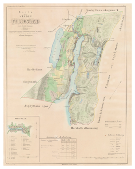 Karta från Filipstad, år 1859