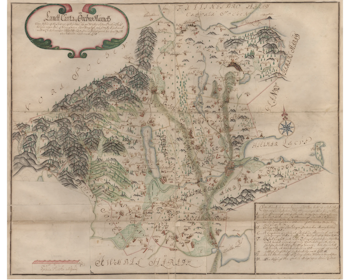 Historisk karta över Örebro med omnejd, år 1688 (Fri frakt!)