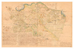 Historisk karta över Gnesta, år 1691 (Fri frakt!)