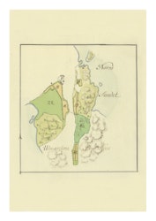 Historisk karta över Norrön, år 1791 (Fri frakt!)