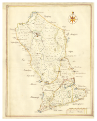 Historisk karta över Skrikarhyttan, år 1704 (Fri frakt!)