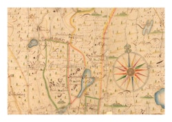 Historisk karta över Spannarboda, år 1731 (Fri frakt!)