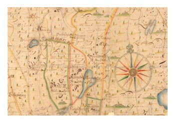 Historisk karta över Spannarboda, år 1731 (Fri frakt!)