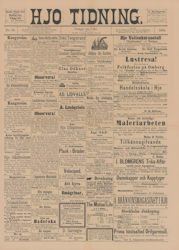 Löpsedel / Förstasida från Hjo (1894)