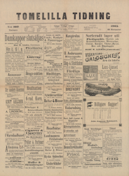 Historisk tidning från Tomelilla, år 1905 (Fri frakt!)