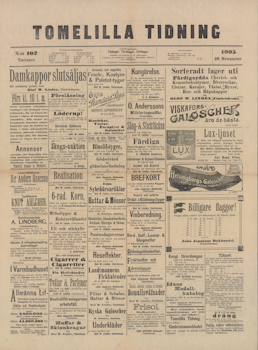 Historisk tidning från Tomelilla, år 1905 (Fri frakt!)