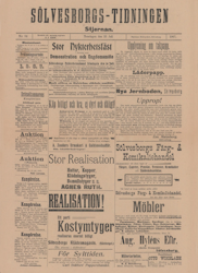 Historisk tidning från Sölvesborg, år 1907 (Fri frakt!)