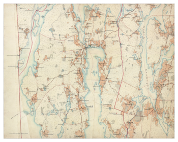 Historisk karta över Lennartsfors, år 1883-1895