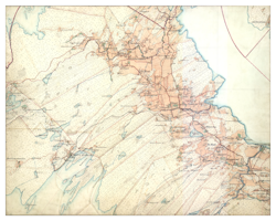 Historisk karta över Glava, år 1883-1895