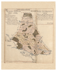 Historisk karta över Tuna och Tunabergs socknar, år 1677