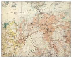 Historisk karta över Kvicksund och Tumbo, ca 1900 (Fri frakt!)