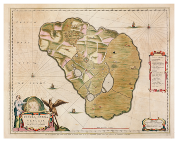 Historisk karta över Ven, år 1662