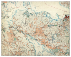 Historisk karta över Öregrund med omnejd, år 1901-1906 (Fri frakt!)