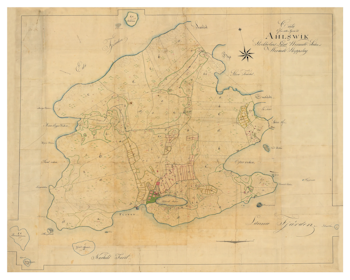 Historisk karta över Alsvik, Svartsö, år 1826 (Fri frakt!)