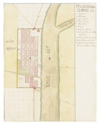 Historisk karta över Umeå, 1738-1760 (Fri frakt!)