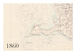 Historisk karta över Falsterbonäset, år 1860-1958 (Fri frakt!)