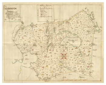 Historisk karta över Rättvik med omnejd, år 1668. (Fri frakt!)