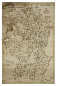 Historisk karta över Dalsland, 1600-tal
