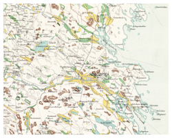 Historisk karta över Skellefteå, år 1870-1878