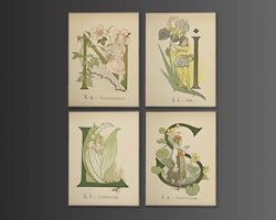 Ottilia Adelborgs "Prinsarnes Blomsteralfabet"