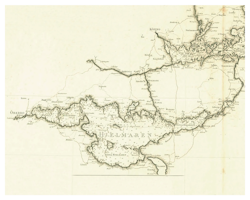 Historisk karta över Hjälmaren, år 1832/1849