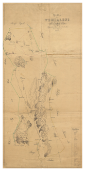 Karta över Vemdalen, år 1833