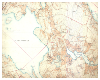 Historisk karta över Klässbol, år 1883-1895