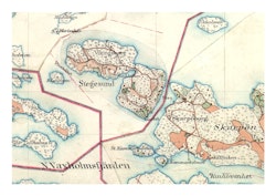 Historisk karta över Hästholmen, år 1901-1906