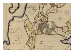Historisk karta över Arholma by, år 1697
