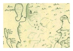 Historisk karta över Arholma by, år 1786
