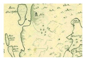 Historisk karta över Arholma by, år 1786